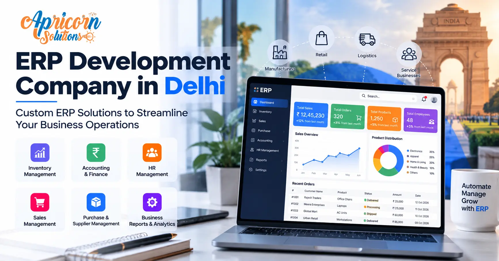 ERP Development Company in Delhi: Custom ERP Solutions for Businesses