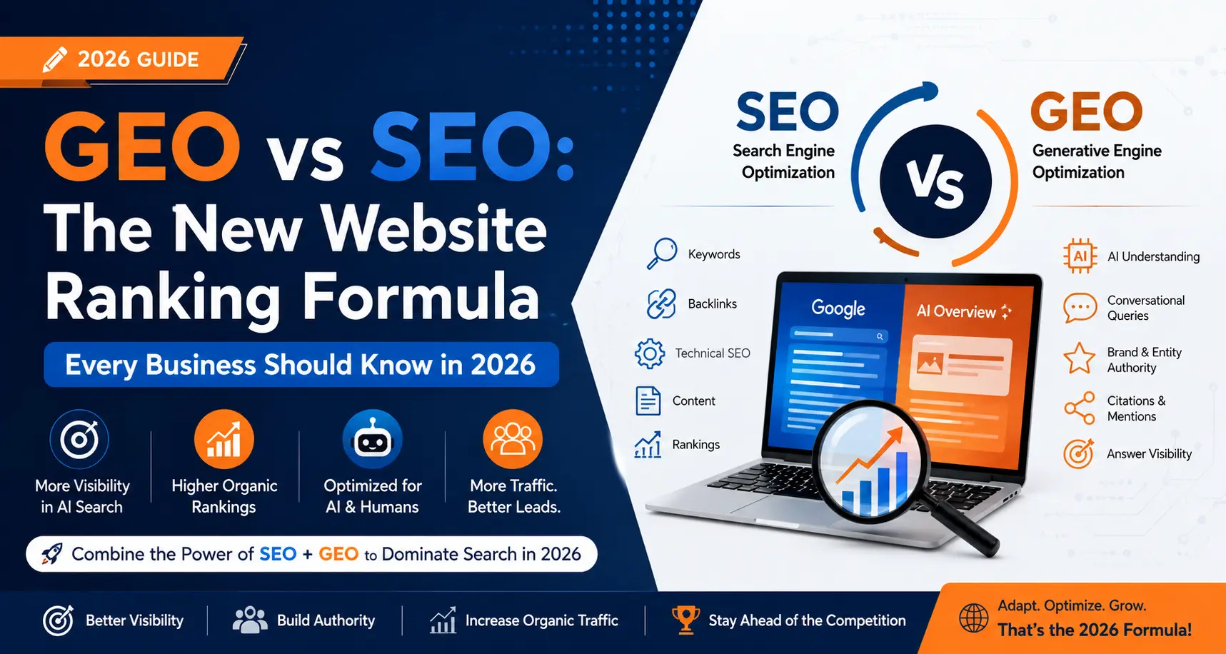 GEO vs SEO: The New Website Ranking Formula Every Business Should Know in 2026