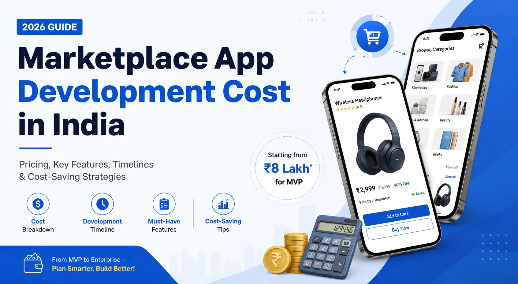 marketplace app development cost in India