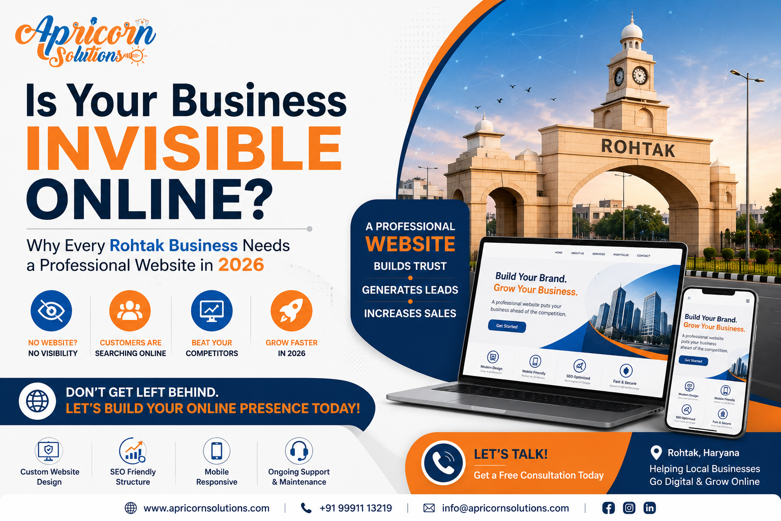 Is Your Business Invisible Online? Why Every Rohtak Business Needs a Professional Website in 2026