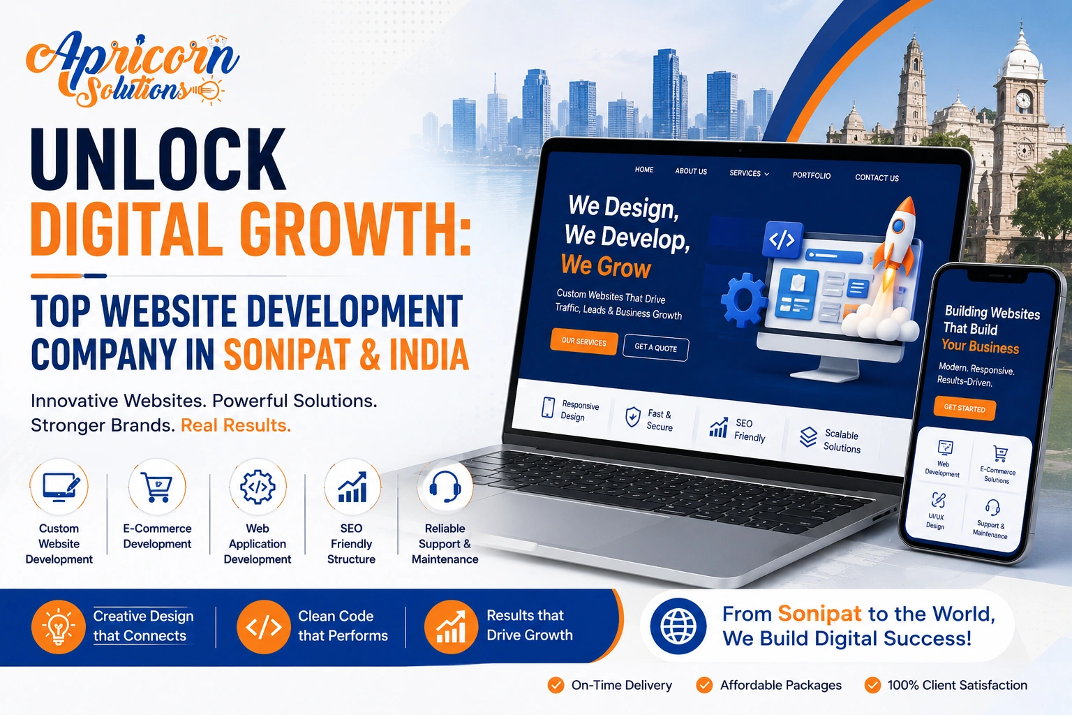 Unlock Digital Growth: Top Website Development Company in Sonipat &amp; India