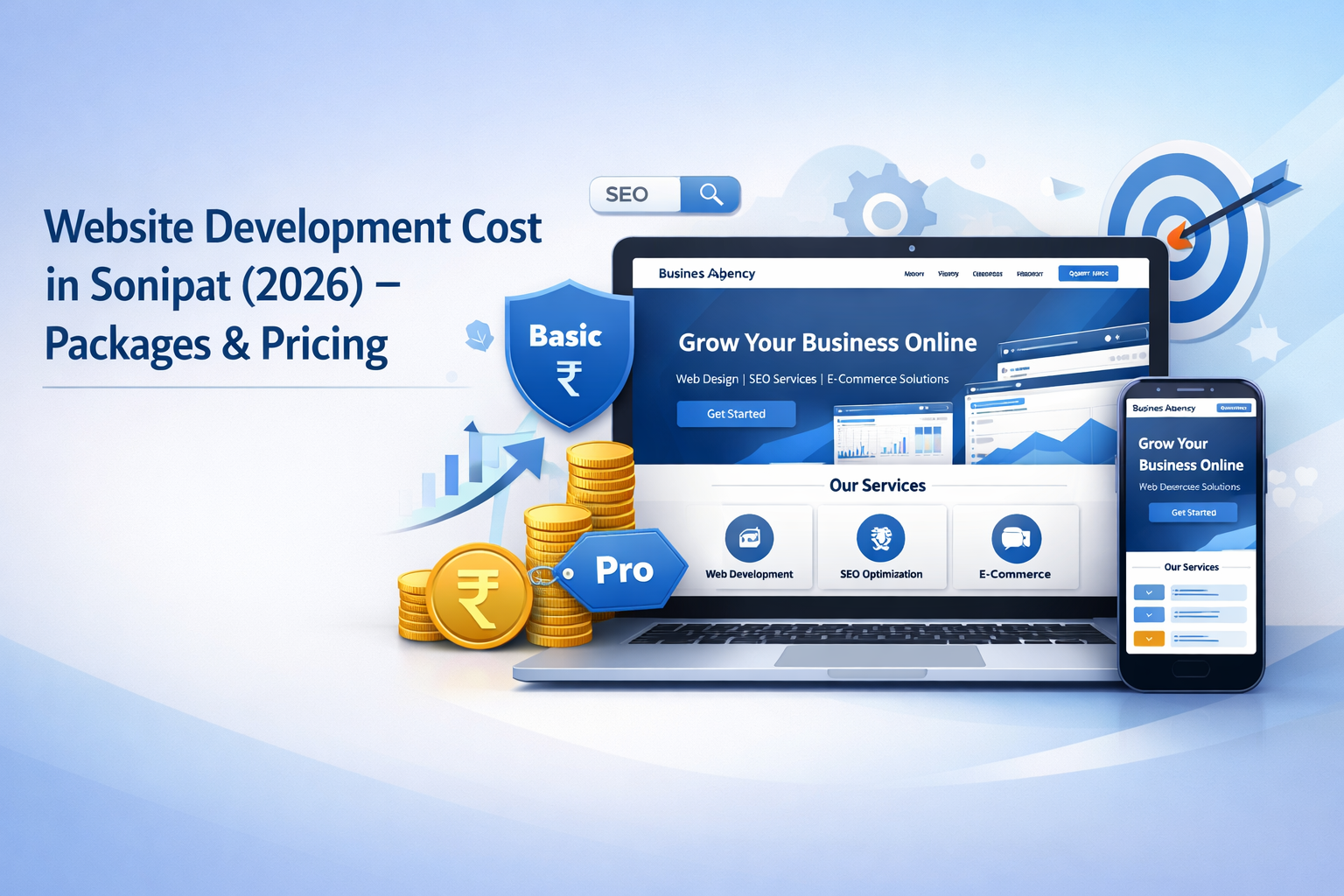 Website Development Cost in Sonipat (2026) – Packages & Pricing (Complete Guide)