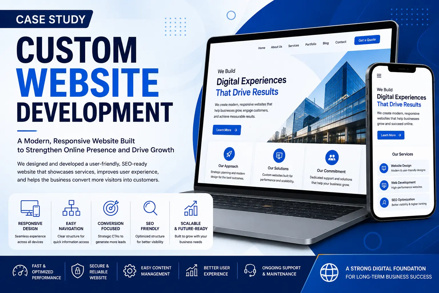 Custom Website Development for a High-Performance Business Website